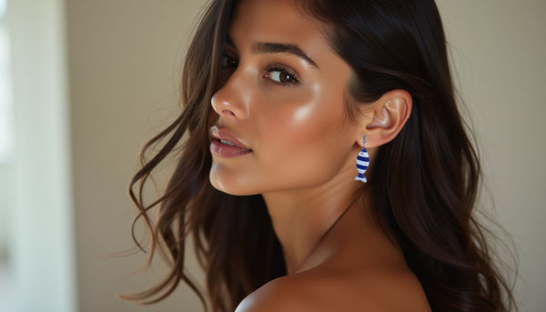 Striped Fish Earrings